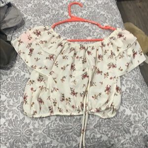 White flower blouse